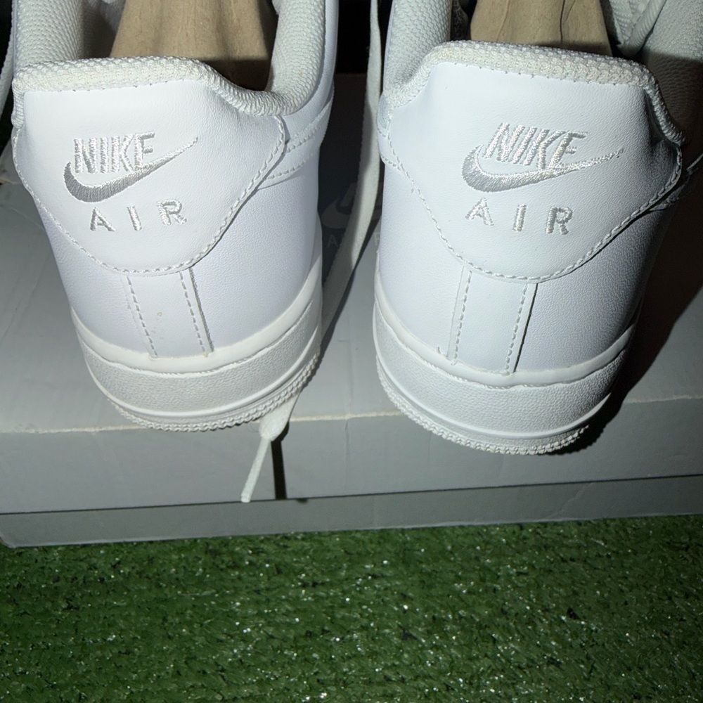 Nike Air Force 1 White Sneakers - Picture 5 of 6